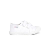 Pisamonas Baskets en Toile avec Scratchs pour Enfant Taille 34 Couleur Blanc