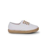 Pisamonas Baskets Garçon Semelle Et Lacets Jute Taille 22 Couleur Blanc