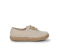 Pisamonas Baskets Garçon Semelle Et Lacets Jute Taille 24 Couleur Beige