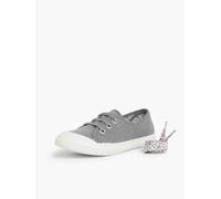 Tennis En Toile Avec Lacets Gris 29