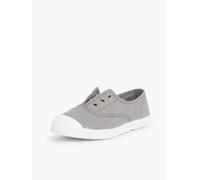 Pisamonas Tennis en Toile avec Bout Caoutchouc sans Lacets Taille 32 Couleur Gris