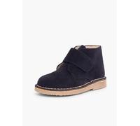 Pisamonas Suède Desert Boots Bottines Chukka À Scratch pour Enfants Taille 35 Couleur Bleu Marine