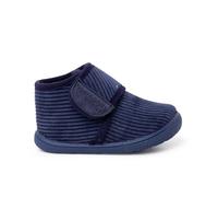 Pisamonas Chaussons Barefoot Velours Côtelé Fermeture À Scratch Taille 24 Couleur Bleu Marine