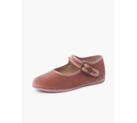 Pisamonas Chaussures Babies Fille en Velours Fermeture À Boucle Taille 31 Couleur Rose Pâle