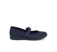 Pisamonas Chaussures Babies en Lin avec À Scratch Fin pour Filles Taille 38 Couleur Bleu Marine