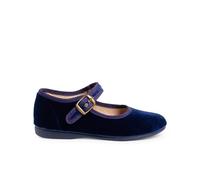 Pisamonas Chaussures Babies Fille en Velours Fermeture À Boucle Taille 34 Couleur Bleu Marine