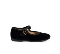 Pisamonas Chaussures Babies Fille en Velours Fermeture À Boucle Taille 35 Couleur Noir