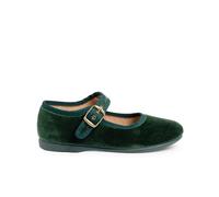 Pisamonas Chaussures Babies Fille en Velours Fermeture À Boucle Taille 37 Couleur Vert