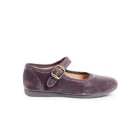 Pisamonas Chaussures Babies Fille en Velours Fermeture À Boucle Taille 38 Couleur Gris