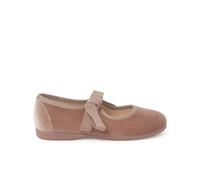 Pisamonas Chaussures Babies Velours avec Nœud Gros-Grain Filles Taille 30 Couleur Rose Pâle