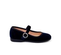 Pisamonas Chaussures Babies Velours Boucle Bijou Taille 32 Couleur Bleu Marine
