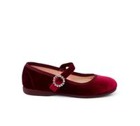Pisamonas Chaussures Babies Velours Boucle Bijou Taille 37 Couleur Bordeaux