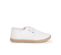 Pisamonas Chaussures Derbies Façon Espadrille avec Effet Satiné Taille 26 Couleur Blanc