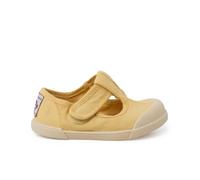 Pisamonas Chaussures Salomés Barefoot Souples en Toile Taille 19 Couleur Moutarde