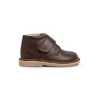 Pisamonas Chukka Boots en Cuir pour L’école avec Fermeture À Scratch Taille 36 Couleur Marron