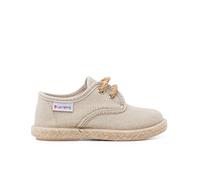 Pisamonas Derbies en Lin À Lacets Et Base en Jute Taille 20 Couleur Beige