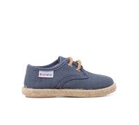 Pisamonas Derbies en Lin À Lacets Et Base en Jute Taille 30 Couleur Bleu Cobalt