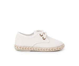 Pisamonas Derbies Garçon Toile Semelle Jute Bicolore Taille 31 Couleur Écru