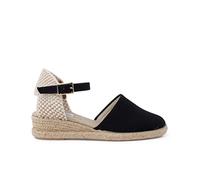 Pisamonas Espadrilles Compensées pour Fille Et Femme avec Boucle Taille 33 Couleur Noir