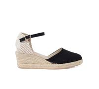 Pisamonas Espadrilles Femme Compensées À Boucle Taille 36 Couleur Noir