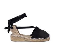Pisamonas Espadrilles pour Femme Et Enfant en Couleur Unie Size 34 Color Noir