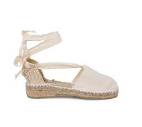 Pisamonas Espadrilles pour Femme Et Enfant en Couleur Unie Taille 36 Couleur Écru