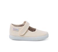 Pisamonas Merceditas niña Cinta adhesiva Suela Tipo Zapatillas Talla 30 en Color Crudo