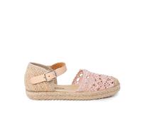 Pisamonas Sandale Espadrille en Macramé pour Fille avec Boucle Taille 31 Couleur Rose