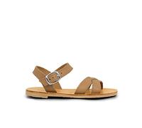 Pisamonas Sandale Fille Croisée Cuir Lisse