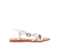 Pisamonas Sandales À Brides Croisées pour Fille avec Fermeture À Boucle Taille 34 Couleur Blanc