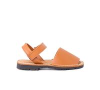 Pisamonas Sandales Avarcas Cuir Nappa Et À Scratch pour Enfant Taille 22 Couleur Couleur Cuir