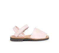 Pisamonas Sandales Avarcas Cuir Nappa Et À Scratch pour Enfant Taille 24 Couleur Rose