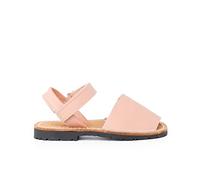 Pisamonas Sandales Avarcas Cuir Nappa Et À Scratch pour Enfant Taille 31 Couleur Couleur Chair