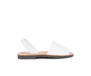 Pisamonas Sandales Avarcas en Cuir Nappa Taille 41 Couleur Blanc