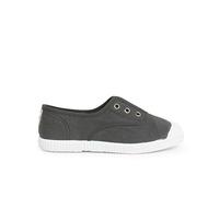 Pisamonas Tennis en Toile avec Bout Caoutchouc sans Lacets Taille 33 Couleur Anthracite