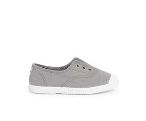 Pisamonas Tennis en Toile avec Bout Caoutchouc sans Lacets Taille 41 Couleur Gris