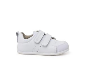 Pisamonas Zapatillas blanditas Piel Doble cierre adherente Talla 21 en Color Blanco
