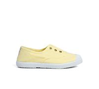 Pisamonas Zapatillas Lona Punta goma Sin Cordones Talla 35 en Color Amarillo limón
