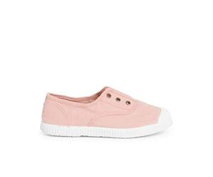 Pisamonas Zapatillas Lona Punta goma Sin Cordones Talla 38 en Color maquillaje