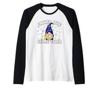 Pisces Birthday GNOME for Men Born in February Or March Manche Raglan