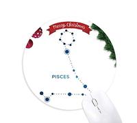 pisces constellation signe zodiaque tapis de souris en caoutchouc de sapin de noël