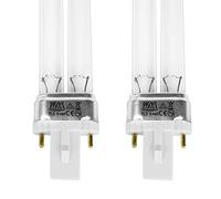 Pisces Lot de 2 ampoules de rechange UV PLS 5W pour filtre de bassin UVC