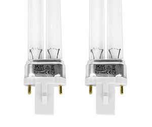 Pisces Lot de 2 ampoules UV Pls 13 W - Lampe de rechange pour filtres Uvc de bassin Hozelock Easyclear 9000 (ultra-violet) (culot G23)