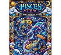 Pisces Zodiac Coloring Book for Adults: Mystical Underwater Fantasy Designs Featuring Pisces Symbol, Celestial Fish, Ocean Mandalas, Sea Goddess ... Astrology Art for Relaxation & Stress Relief