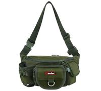 Piscifun Fishing Bag Portable Outdoor Fishing Tackle Bags Multiple Waist Bag Fanny Pack …, Army Green, One Size, Fishing-Tackle-Storage-Bags