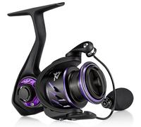 Piscifun Viper X Moulinet de pêche Ultra léger 6.2:1 Haute Vitesse, 10+1BB, Fibre de Carbone 15 kg, série 1000, Violet
