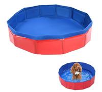 Piscina per Cani, Piscina per Animali Domestici, Piscina per Cani e Gatti, Piscina Pieghevole per Cani, Piscina per Cani Grandi e Piccoli, Piscina Portatile per Animali Domestici (50 x 8 cm)