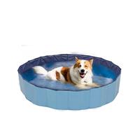 Piscina rigida blu gioco per cani grandi e piccoli diametro 160 x altezza 30cm C