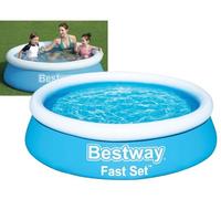 Bestway Piscine gonflable Fast Set ronde 183 x 51 cm 940 L Bleu