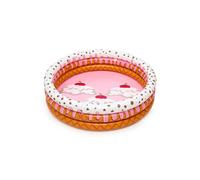 Piscine 3 Anneaux Enfants Glacée Enfants 160x38 CM Gonflable Rond Gâteau Bestway
